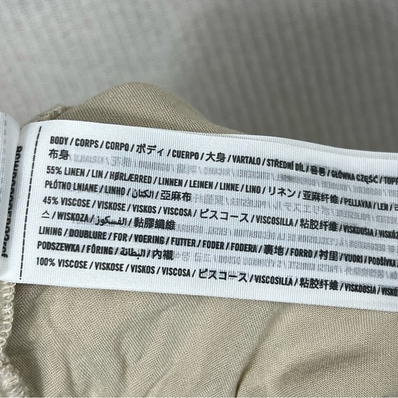 Abercrombie & Fitch Linen Blend Embroidered Pull On Shorts MEDIUM - Picture 11 of 16